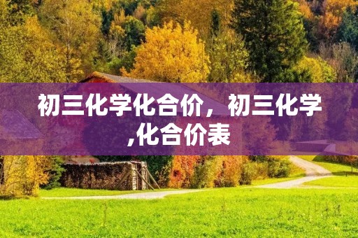 初三化学化合价,初三化学,化合价表