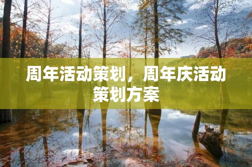 周年活动策划，周年庆活动策划方案