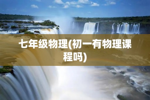 七年级物理(初一有物理课程吗)