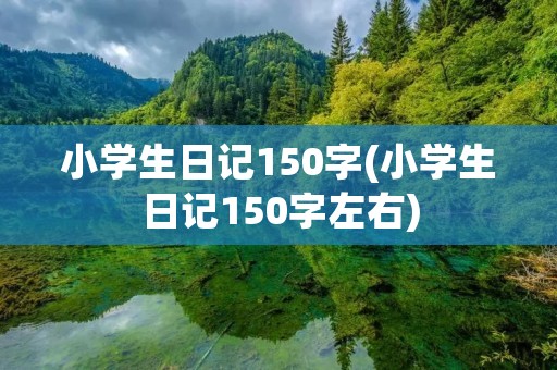 小学生日记150字(小学生日记150字左右)