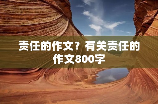 责任的作文？有关责任的作文800字