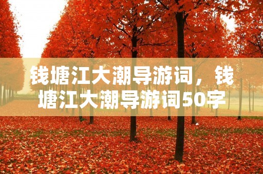 钱塘江大潮导游词，钱塘江大潮导游词50字
