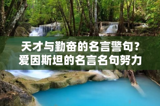天才与勤奋的名言警句?爱因斯坦的名言名句努力和勤奋 天才与勤奋的名言警句?爱因斯坦的名言名句努力和勤奋