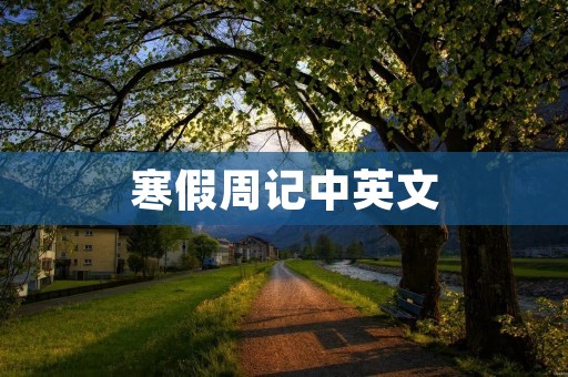 寒假周记中英文