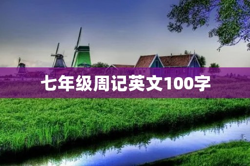 七年级周记英文100字