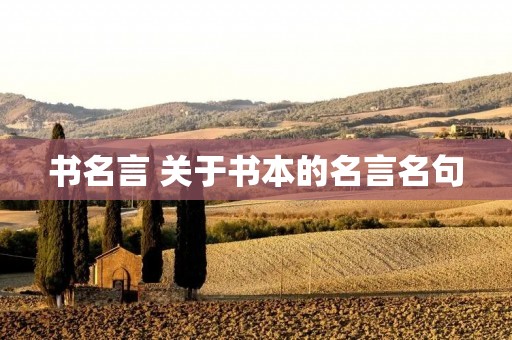 书名言 关于书本的名言名句 书名言 关于书本的名言名句