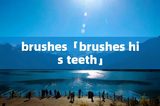 brushes「brushes his teeth」 brushes「brushes his teeth」