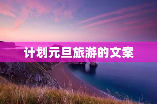 计划元旦旅游的文案