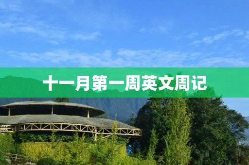十一月第一周英文周记