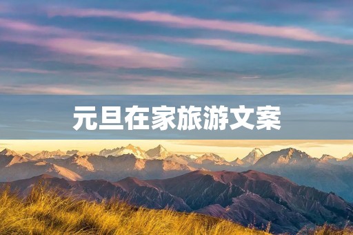 元旦在家旅游文案