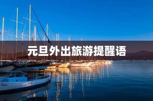 元旦外出旅游提醒语