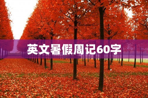 英文暑假周记60字