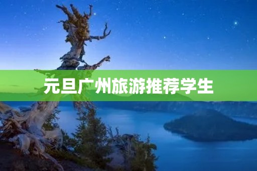 元旦广州旅游推荐学生