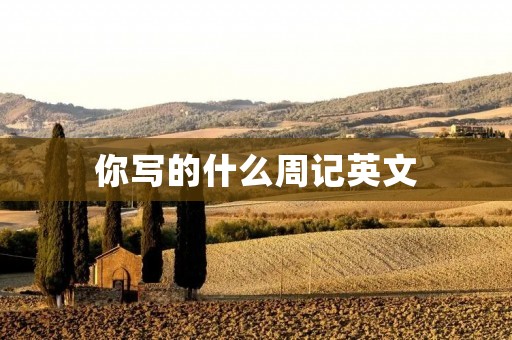你写的什么周记英文