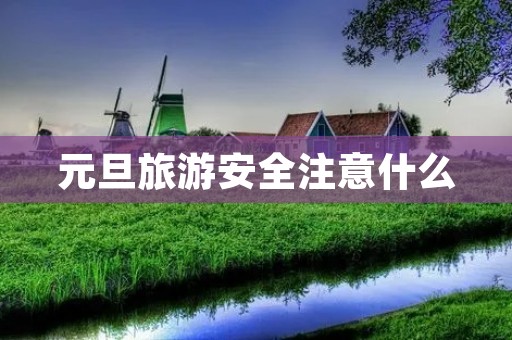 元旦旅游安全注意什么