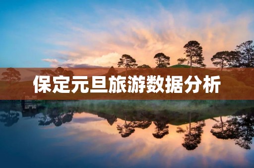 保定元旦旅游数据分析