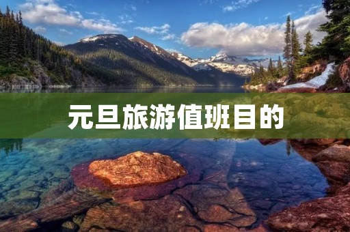 元旦旅游值班目的
