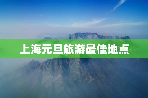 上海元旦旅游最佳地点 上海元旦旅游最佳地点