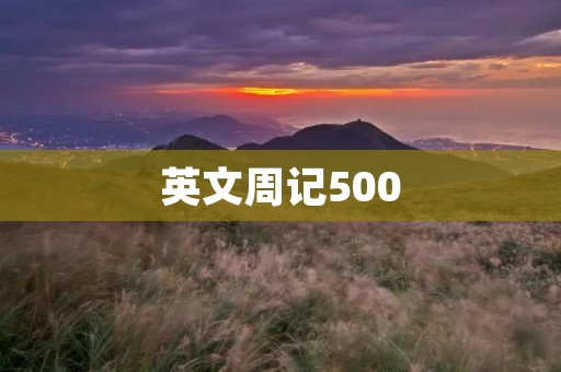 英文周记500
