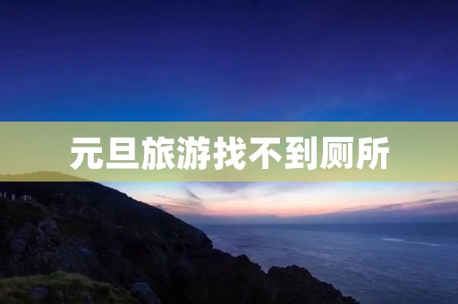 元旦旅游找不到厕所