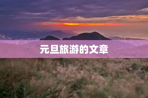 元旦旅游的文章