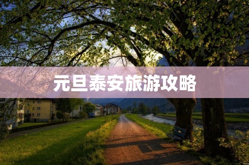 元旦泰安旅游攻略