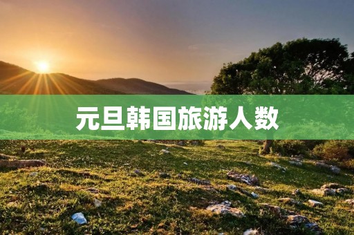 元旦韩国旅游人数