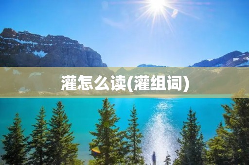 灌怎么读(灌组词)