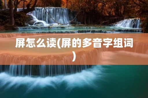 屏怎么读(屏的多音字组词)