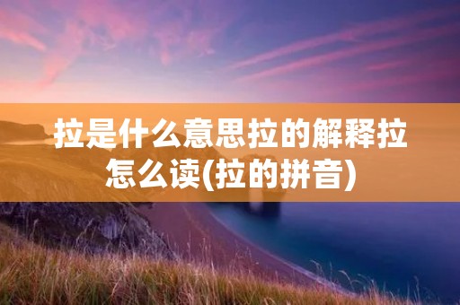 拉是什么意思拉的解释拉怎么读(拉的拼音)