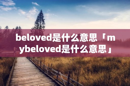 beloved是什么意思「mybeloved是什么意思」