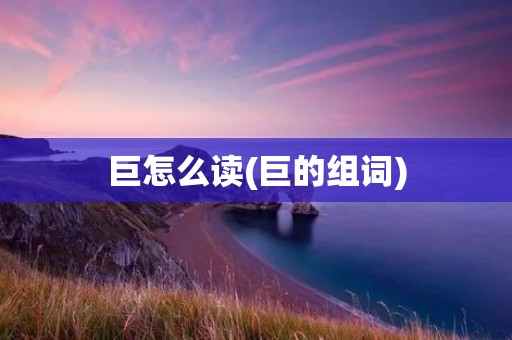巨怎么读(巨的组词)