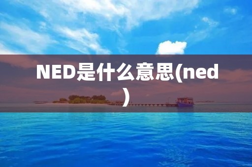 NED是什么意思(ned)