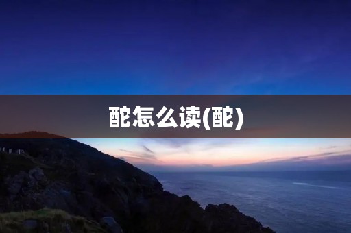 酡怎么读(酡)