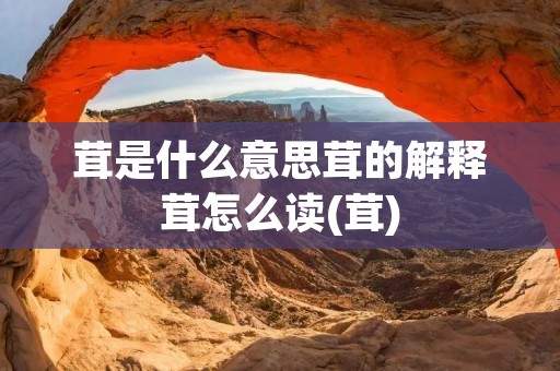 茸是什么意思茸的解释茸怎么读(茸)
