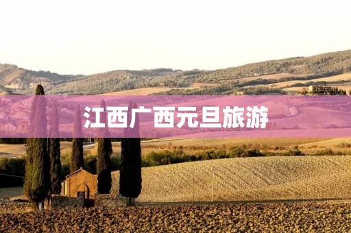 江西广西元旦旅游