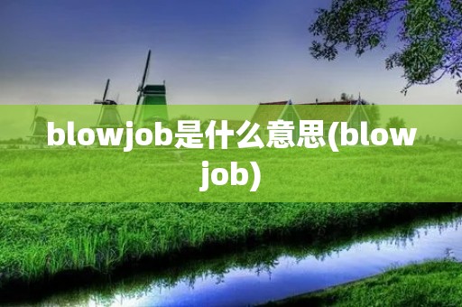 blowjob是什么意思(blowjob)
