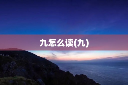 九怎么读(九)