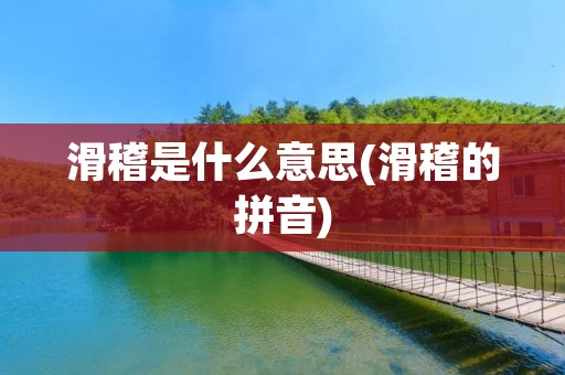 滑稽是什么意思(滑稽的拼音)