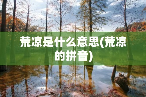 荒凉是什么意思(荒凉的拼音)