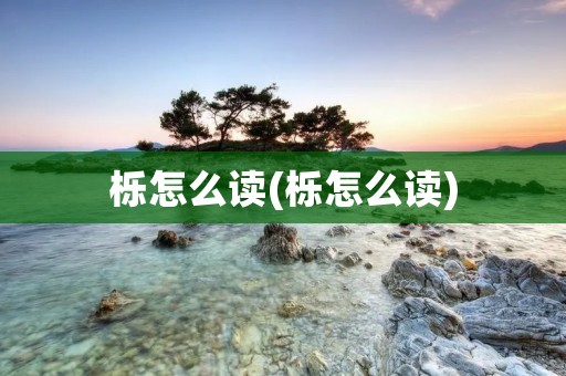 栎怎么读(栎怎么读) 栎怎么读(栎怎么读)