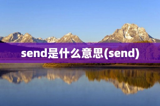 send是什么意思(send)