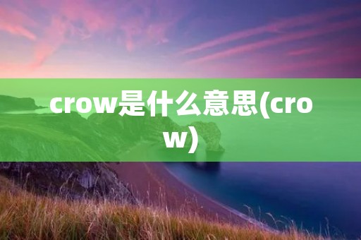 crow是什么意思(crow)