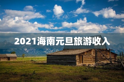 2021海南元旦旅游收入