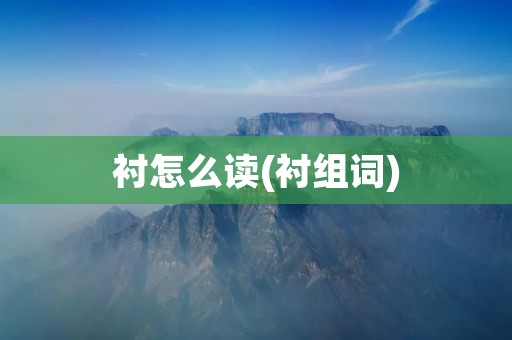 衬怎么读(衬组词)