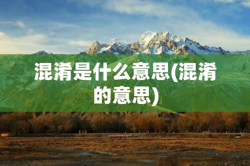 混淆是什么意思(混淆的意思)