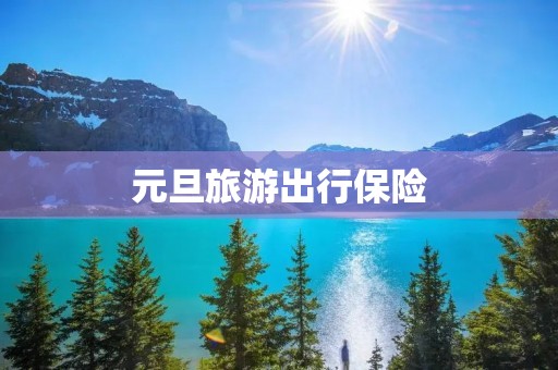 元旦旅游出行保险