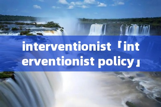 interventionist「interventionist policy」