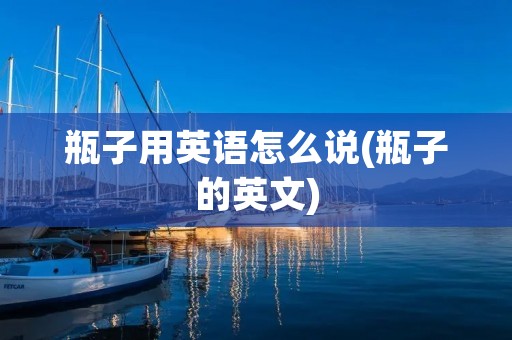 瓶子用英语怎么说(瓶子的英文)