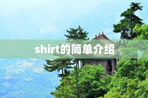 shirt的简单介绍 shirt的简单介绍